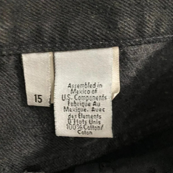 Vintage Calvin Klein High Rise Jeans Black Mexico Women's 15/30 - Picture 3 of 6